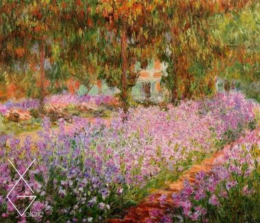 Tranh Irises In Monets Garden - 1900 - Claude Monet