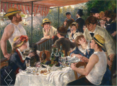 Tranh Luncheon Of The Boating Party - Tiệc chèo thuyền - 1881 - PIERRE-AUGUSTE RENOIR