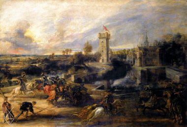 Tranh Tournament in front of Castle Steen - 1635 -1637 - Giải đấu trước Castle Steen - Peter Paul Rubens