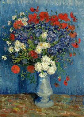 Tranh Vase with Cornflowers and Poppies - VINCENT VAN GOGH