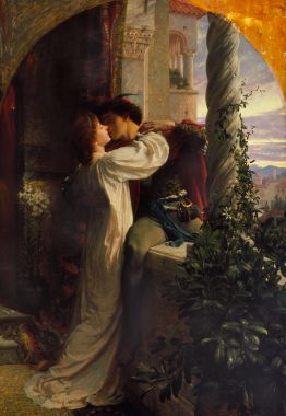 Tranh sơn dầu lãng mạn Romeo and Juliet - 1884 - Frank Dicksee