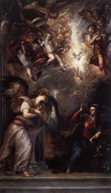 Tranh Annunciation - 1564 - Tiziano Vecellio (Titian)