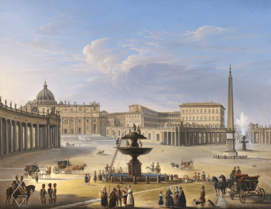Tranh Roman View Of Saint Peter'S - Thế kỷ XIX - Quang cảnh La Mã của Saint Peter'S - Michelangelo Pacetti