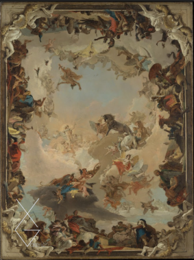 Tranh Allegory of the Planets and Continents - 1752 - Câu chuyện về các hành tinh và lục địa - Giovanni Battista Tiepolo
