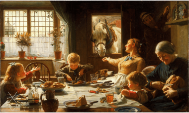 Tranh One Of The Family -1880- Một trong những gia đình - Frederick George Cotman