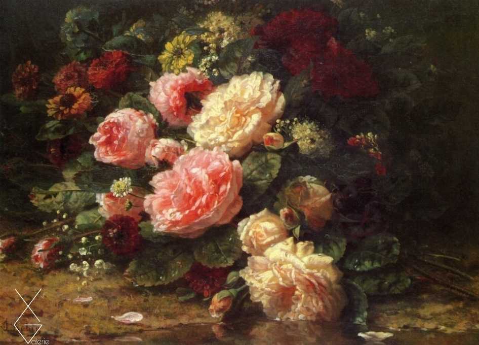 Tranh Floral Still Life - Tĩnh vật hoa - Jean-Baptiste Robie