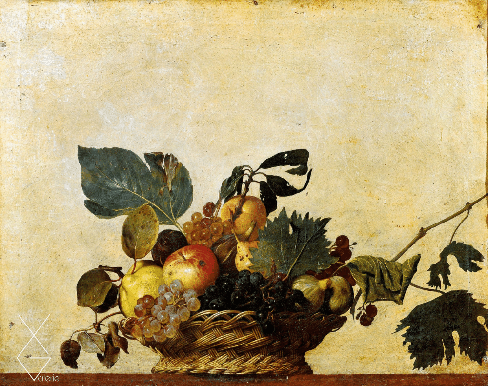 Tranh Still Life with a Basket of Fruit - Giỏ trái cây - 1599 - Michelangelo Merisi da Caravaggio