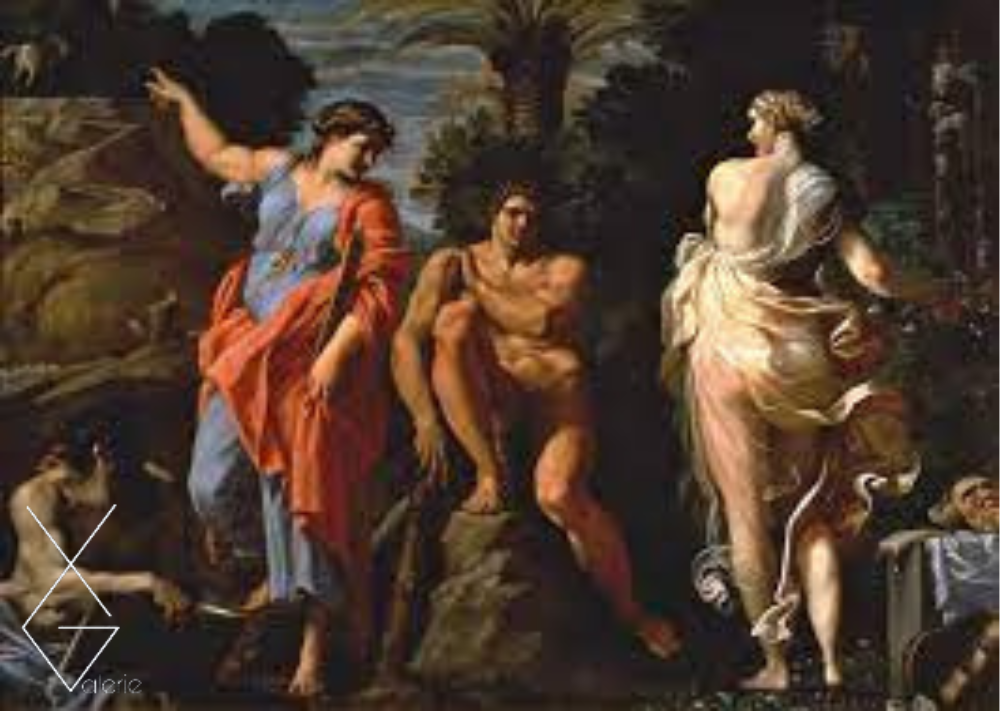 Tranh The Choice of Heracles - 1596 - “Sự lựa chọn của Heracles ” - Annibale Carracci