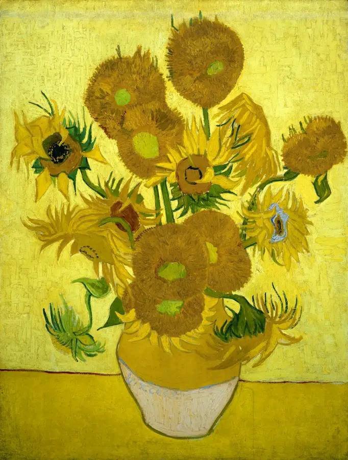Tranh Vase with Twelve Sunflowers - Vincent Van Gogh