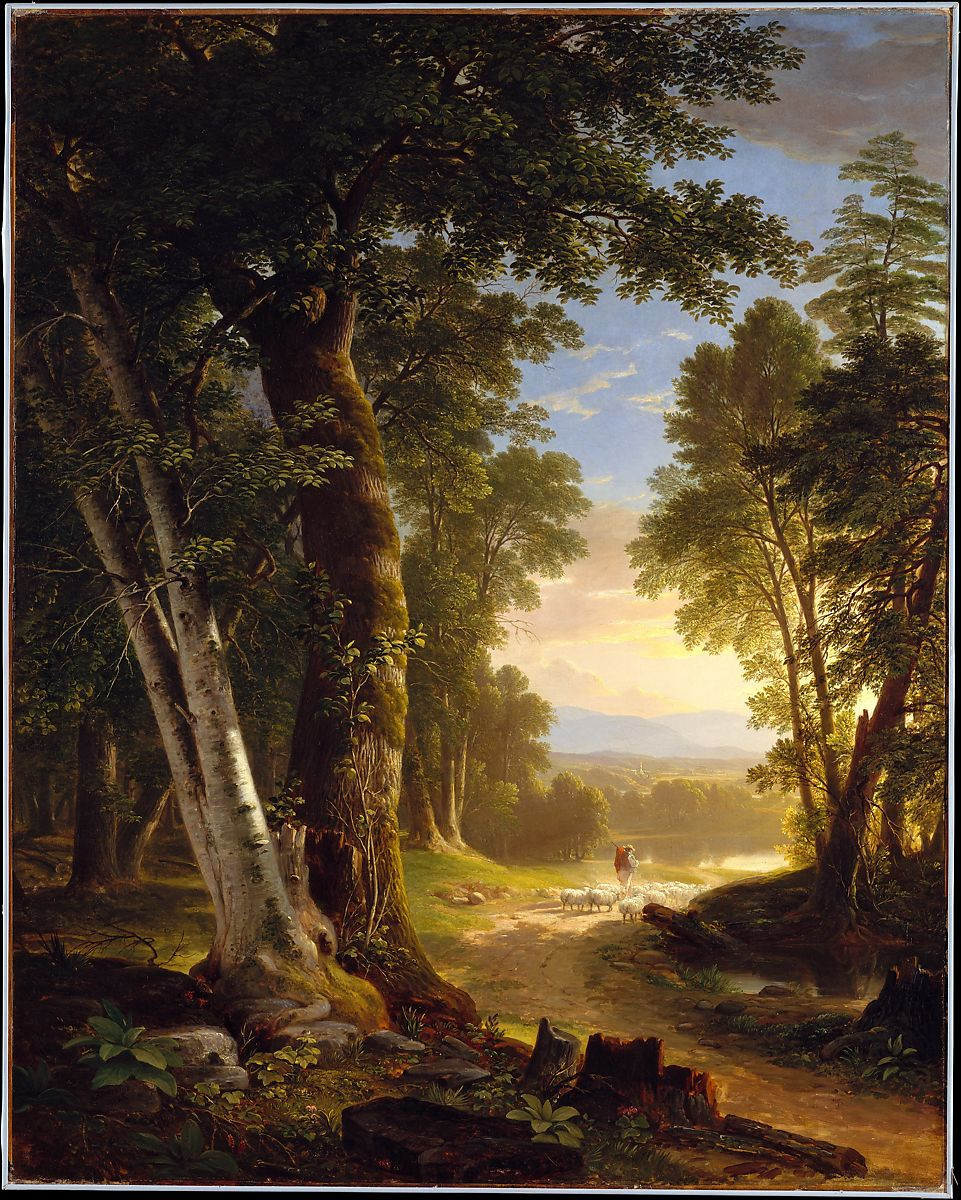 Tranh sơn dầu The Beeches - Asher Brown Durand - 1869-1796