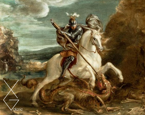 Tranh St. George Slaying the Dragon - Thế kỷ X - “Thánh George giết rồng