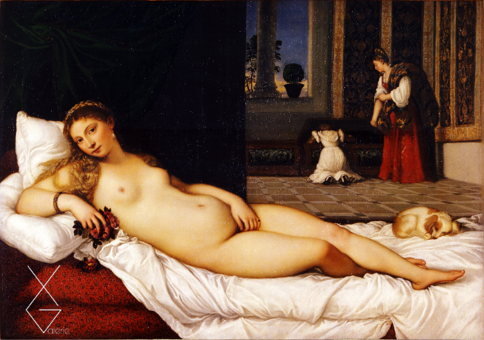 Tranh Vệ nữ thành Urbino - 1538 - Tiziano Vecellio (Titian)