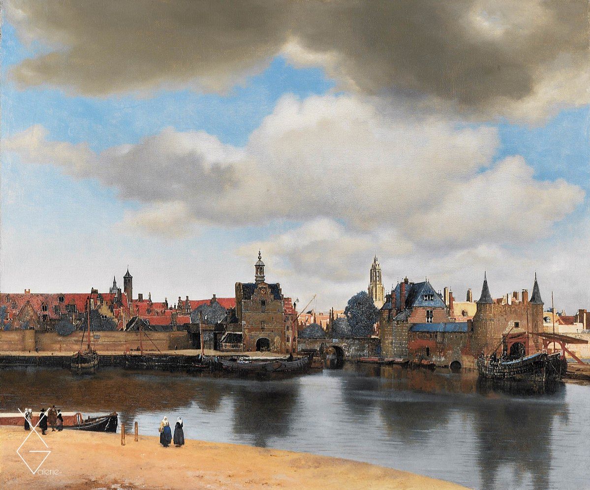 Tranh “View Of Delft” 1661 - Johannes Vermeer