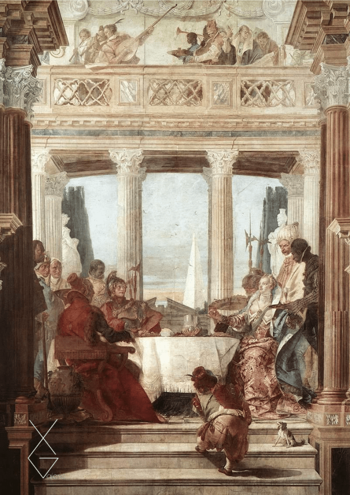 Tranh The Banquet of Cleopatra - 1974 - Bữa tiệc của Cleopatra - Giovanni Battista Tiepolo